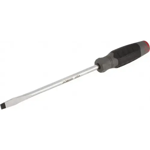 Proto JK3808RF Slotted Screwdriver: 3/8" Width, 12-3/4" OAL, 8" Blade Length