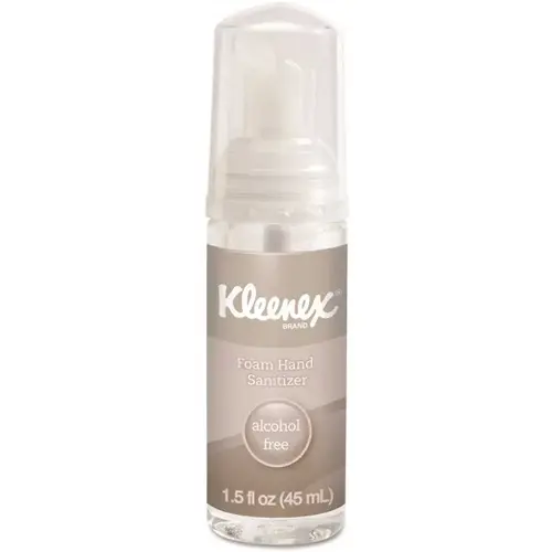 KLEENEX KCC34136 Kleenex Alcohol-Free Foam Hand Sanitizer, 1.5 Oz, Clear, Carton Of 24