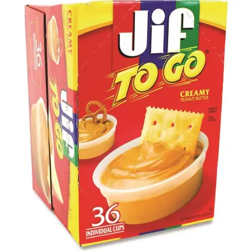 Jif To Go GRR22000535 Jif To Go Spreads Creamy Peanut Butter 1.5 Oz Cup Case Of 36