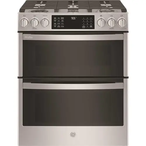 GE Profile PGS960YPFS Ge Profile 30" Smart 5 Burner Gas Double Oven Convection Range, Stainless, ADA