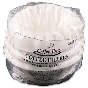 CoffeePro CPF200 Coffee Pro Basket Filters For Drip Coffeemakers, 10 To 12-Cups, Package Of 200