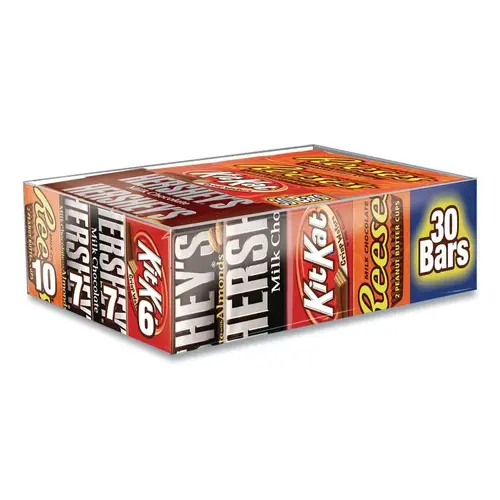 Hershey's 20650 Hershey'S Full Size Chocolate Candy Bar Variety Package Of 30