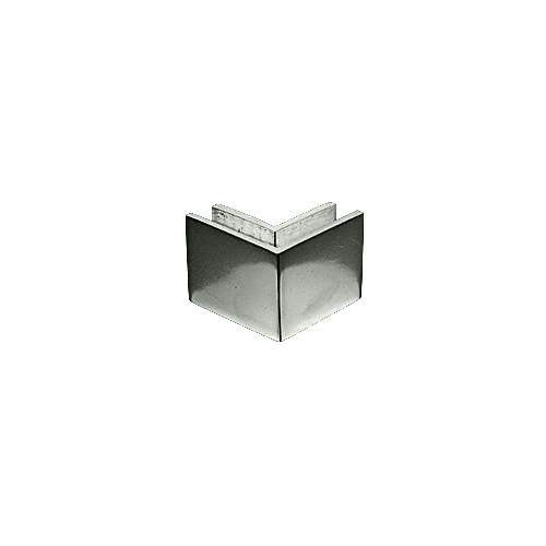 CRL MFC22 2-1/2" x 2" Polished Stainless 90 Outside Corner Mall Front Clamp