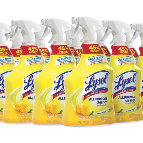 LYSOL RAC75352CT Lysol Brand II All-Purpose Cleaner Lemon Breeze 32 Oz Spray Bottle Carton Of 12