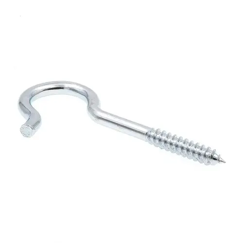 GENERIC 9068625 Generic Rd Bend Screw Hooks, .4, Zc, Package Of 10