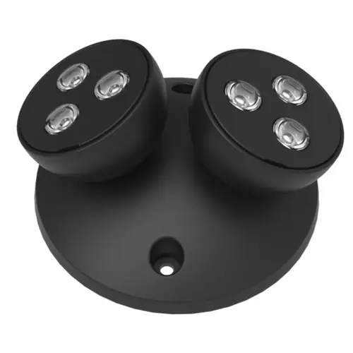 Halco 97117 Halco Emergence LED Double Remote Round Head, Indoor, Black