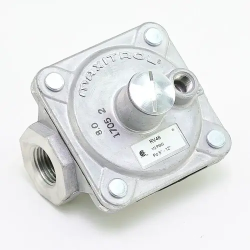 Maxitrol RV48-1/2-512 Maxitrol 1/2"npt 1/2psi Inlet 5-12"wc Outlt Rbbr Seat Poppt Applnc Gas Regulator