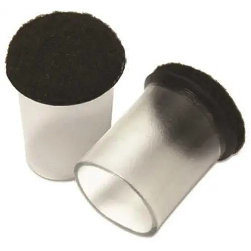 Master Caster MAS88451 Master Caster Floor Savers, 1 1/2 In, Clear/gray, Package Of 8