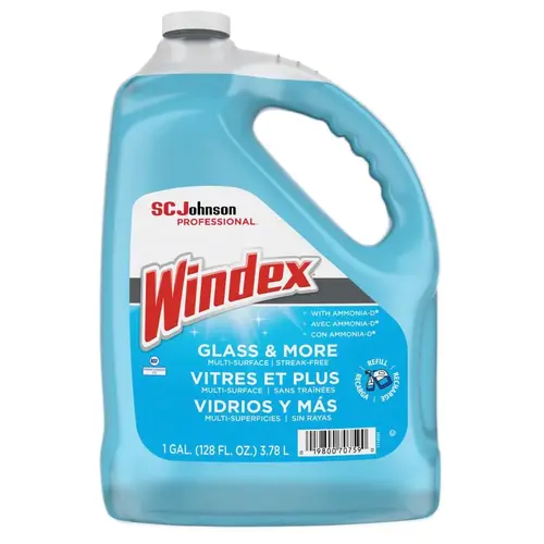 WINDEX 696503EA Windex Glass Cleaner With Ammonia-D, Gallon Refill, 1 Gallon Bottle Package Of 4