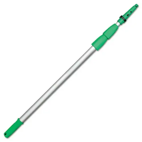 Unger ED600 Unger Opti-Loc Aluminum Extension Pole, 20 Ft, Three Sections, Green/silver