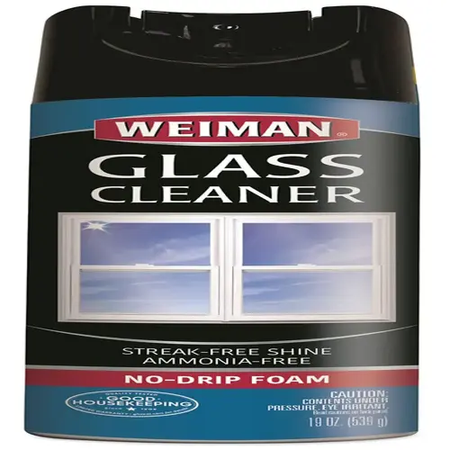 Weiman WMN10CT Weiman Foaming Glass Cleaner, 19 Oz Aerosol Can, Carton Of 6