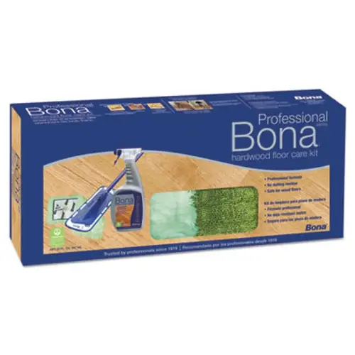 Bona WM710013398 Bona Hardwood Floor Care Kit, 15" Head, 52" Handle, Blue