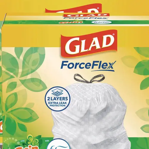 GLAD CLO78900 Glad OdorShield Kitchen Drawstring Bags, Gain Original, 13 Gal, Carton Of 240