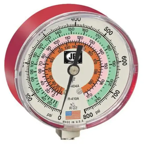 JB INDUSTRIES M2-827 Jb Industries 3-1/8" High Side Refrigeration Charging Manifold Gauge
