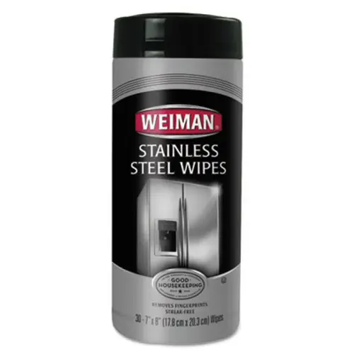 Weiman WMN92CT Weiman Stainless Steel Wipes, 7 X 8, Carton Of 120