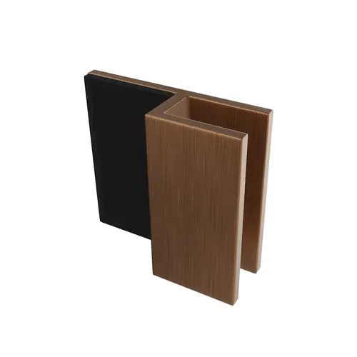 Brixwell DS12SQ1BBRZ Square Door Stop for 1/2" Glass Brushed Bronze Finish