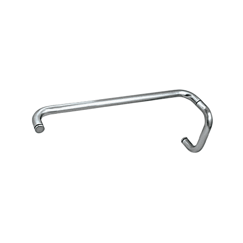 CRL BMNW6X18PN Polished Nickel 6" Pull Handle and 18" Towel Bar BM Series Combination Without Metal Washers