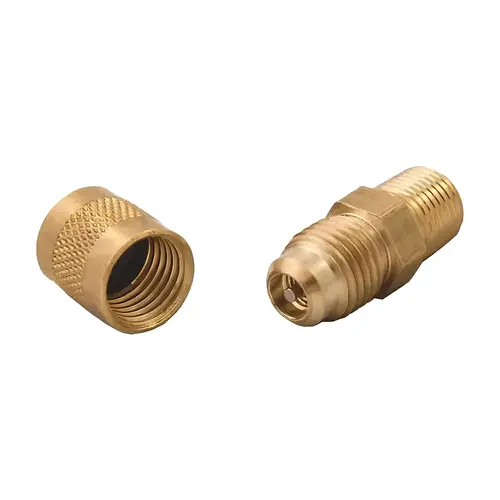 MEC ME-VB1 1/8 in. MNPT x 1/4 in. Flare Presto Style Schrader Valve