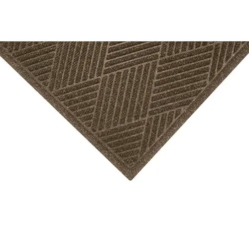 M+A Matting 22977634170 M+a Matting Waterhog Max Diamond Fashion Mat Khaki 3 ftX4 ft Smooth Backing