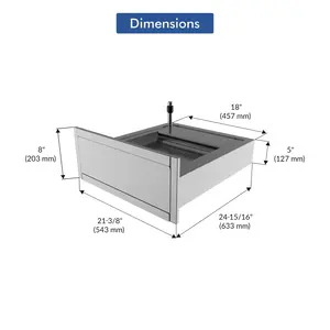 ShureSAFE SPT150 Thru Wall Transaction Drawer Full Length