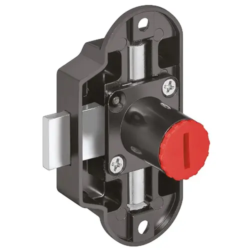 Serrure De Meuble Piccolo Nova Häfele – Fermeture Par Tige Rotative, Argent Mat, Largeur 30-40 Mm