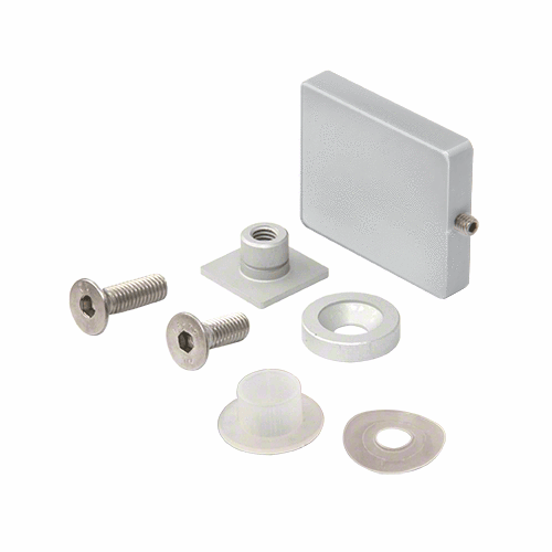 CRL CAB10SA Cabo Satin Anodized Fixed Panel Bracket for Soft Slide Shower Door System