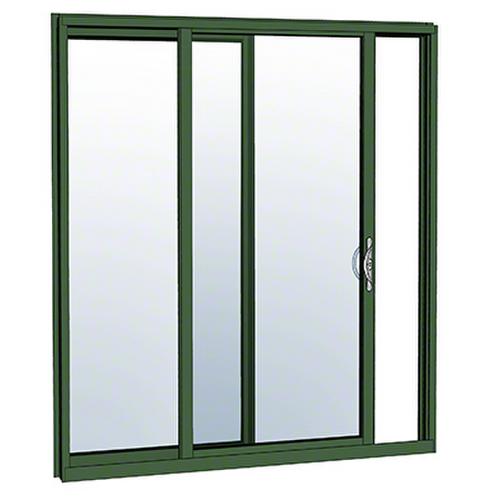 OX Sliding Door Thermally Broken Fin Frame Glazed With Screen Custom Anodized