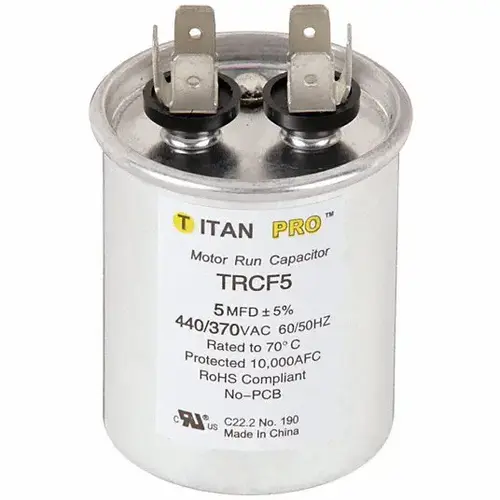 Packard TRCF5 Run Capacitor 5 MFD 440/370-Volt Round