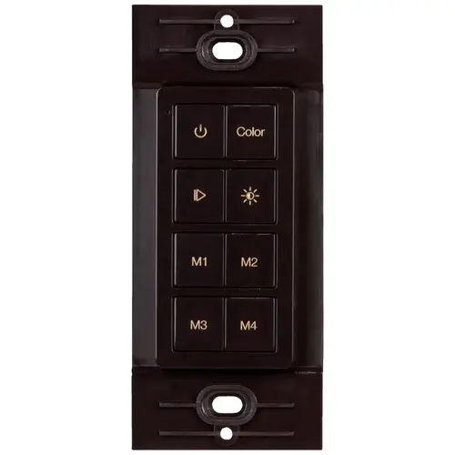Task Lighting T-C-RGBWC-RF-BR Multi-Color RGB Radio Frequency Wireless 1 Zone LED Controller, Brown