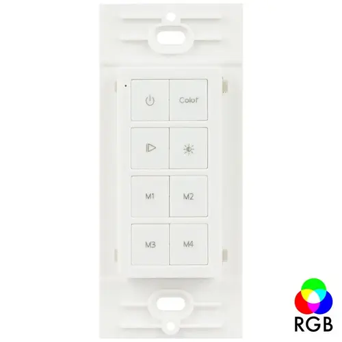 Task Lighting T-C-RGBWC-RF-WT Multi-Color RGB Radio Frequency Wireless 1 Zone LED Controller, White