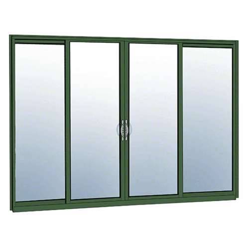 OXXO Sliding Door Thermally Broken Fin Frame Unglazed With Screen Custom Anodized