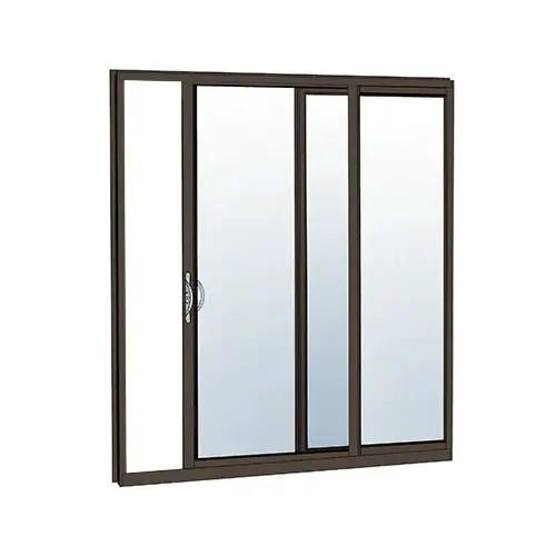 CRL-U.S. Aluminum HS312BBK22 Bronze Anodized XO Sliding Door Thermally Broken Block Frame Unglazed KD Kit