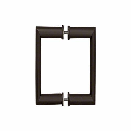 6" Oil Rubbed Bronze Back-to-Back Oval/Round Pull Handle