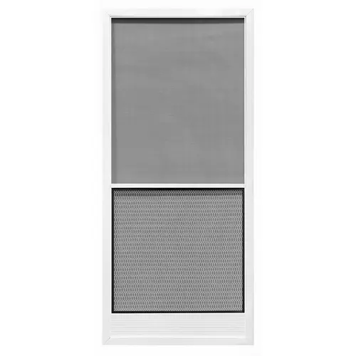 Screen Door 79-3/4" H X 35-1/4" W Capri White Steel White Screen Door 79-3/4" H X 35-1/4" W Capri White Steel White