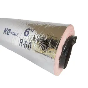 H&C 13602412H H&c 12" X 25 ft Fb216 Insulated Flex Duct ,silver Jacket