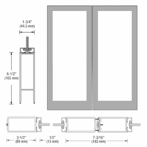 CRL-U.S. Aluminum DB42011 Clear Anodized Custom Blank Pair 400 Medium ...