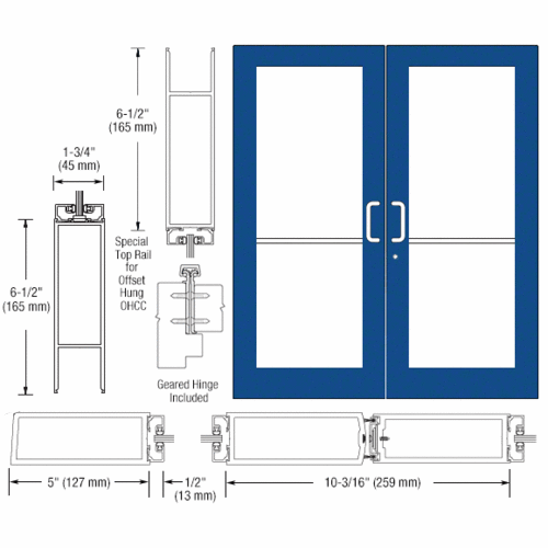 CRL-U.S. Aluminum DC52971 Custom KYNAR Paint Custom Pair Series 550 ...