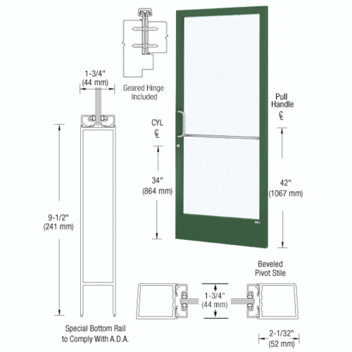 CRL-U.S. Aluminum DE21844 Custom Anodized Custom Single Series 250 ...