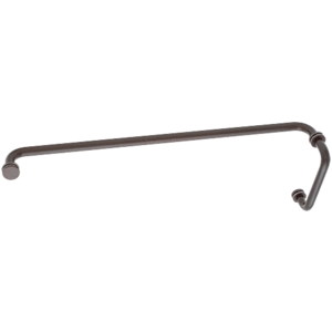 CRL BM6X240RB Oil Rubbed Bronze 6" Pull Handle and 24" Towel Bar BM Series Combination With Metal Washers