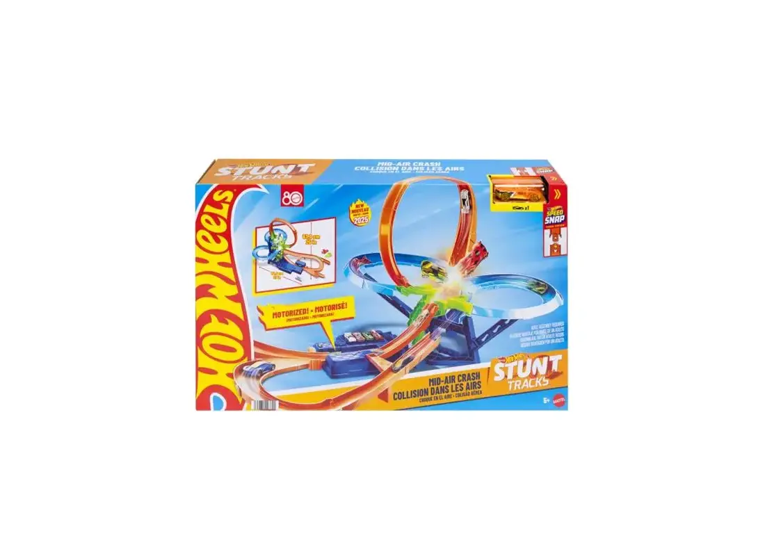 Hot Wheels JFD12 Track Set Mid-Air Crash Buy Now