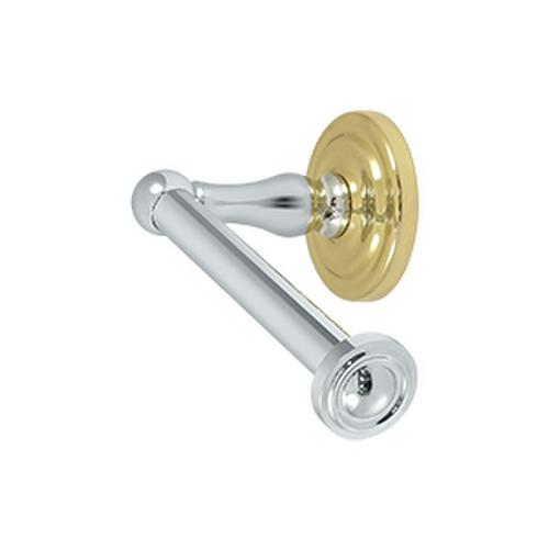 R-Series Toilet Paper Holder Single Post "L" Chrome / Polished Brass