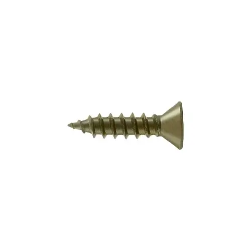 Deltana SCWST975U5 #9, 3/4" Length Flat Head Self Tapping Wood Screw Steel Antique Brass