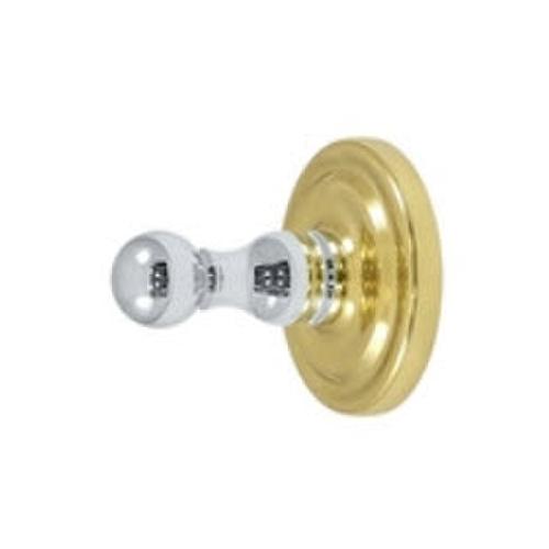 R-Series Robe Hook Single Chrome / Polished Brass