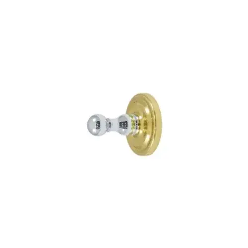 R-Series Robe Hook Single Chrome / Polished Brass