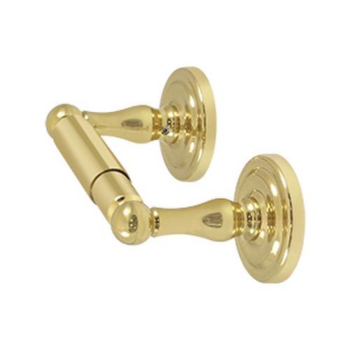 R-Series Toilet Paper Holder Double Post Polished Brass