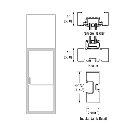 CRLU.S. Aluminum FR91511 Clear Anodized Class 1 Custom Size Series 451