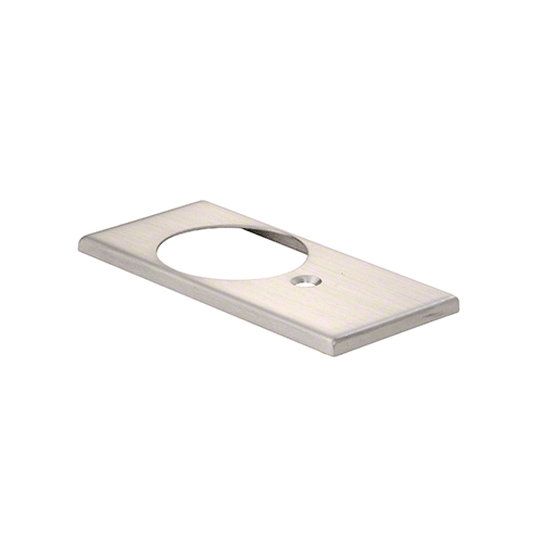 Brushed Stainless Cover for Floor Mounted Bottom Free-Swinging Pivot