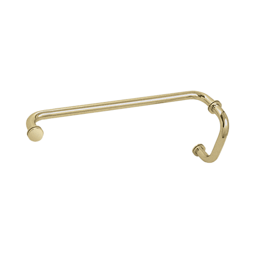 Satin Brass 6" Pull Handle and 18" Towel Bar BM Series Combination With Metal Washers