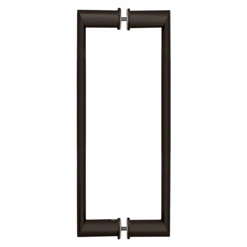18" Oil Rubbed Bronze Back-to-Back Oval/Round Towel Bar