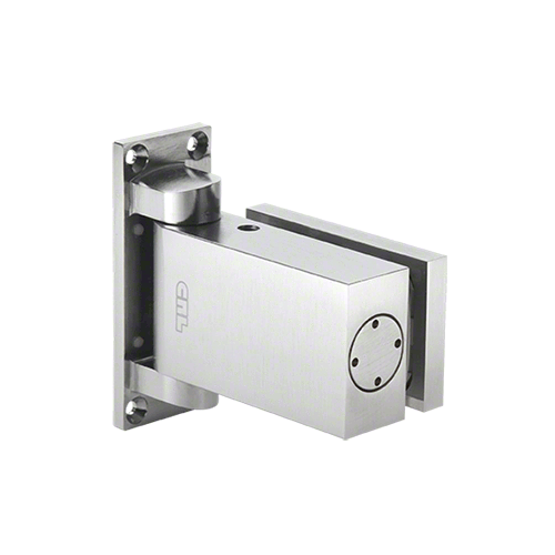 CRL H8060SA Satin Anodized Oil Dynamic 8060 Hydraulic 'All-Glass' Commercial Door Hinge - Hold Open